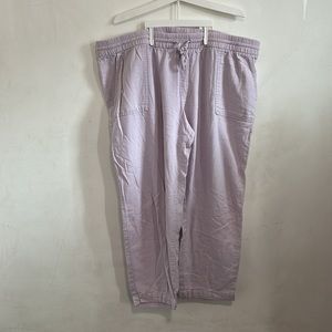 Woman’s Linen blend purple pants size XL